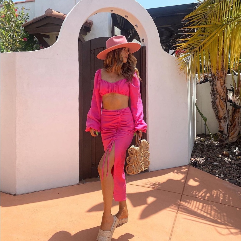 Pink skirt